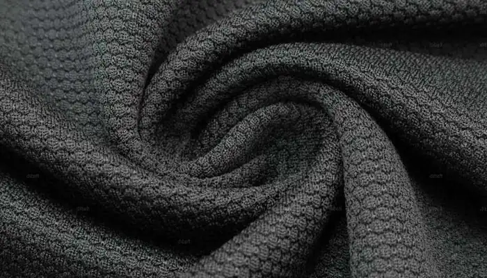 خرید عمده پارچه فلامنت ورزشی کندویی مشکی