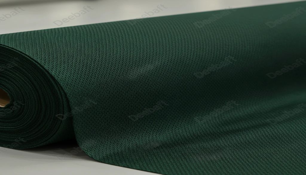 پارچه فلامنت ورزشی سوزنی رنگ سبز